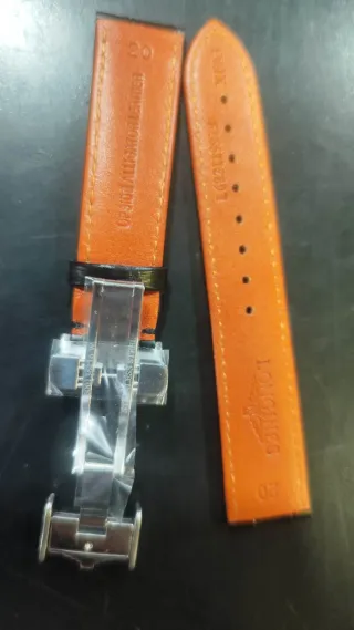 Correa Longines Piel Negra 20mm