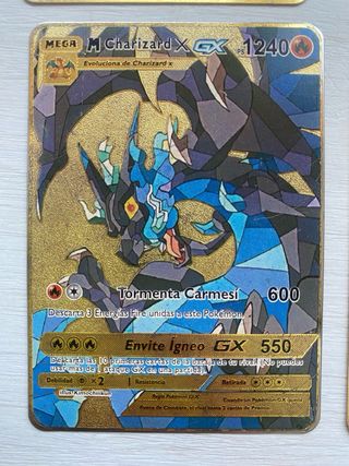 Cartas Pokémon Metalicas Doradas