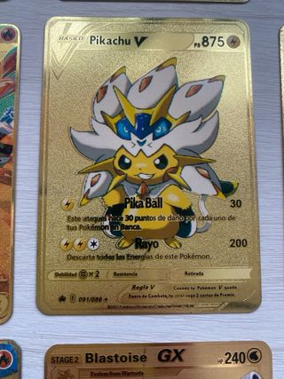 Cartas Pokémon Metalicas Doradas