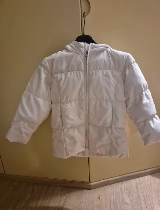 Piumino bianco bambina