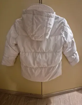 Piumino bianco bambina