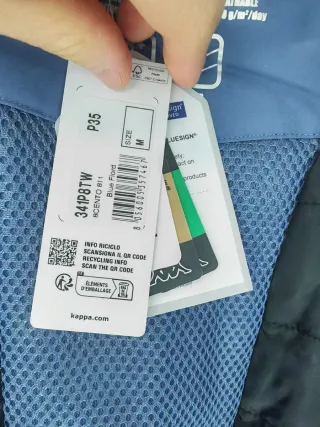 Giacca Kappa uomo imbottita blu