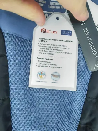 Giacca Kappa uomo imbottita blu