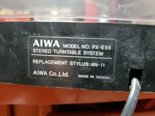 Plato Giradiscos Negro Aiwa