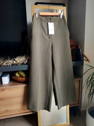 Pantalón culotte tiro alto ZARA ZW ancho
