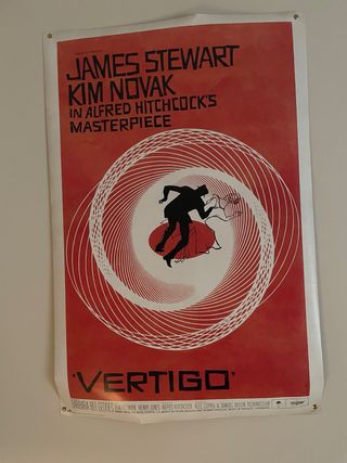 Póster de Vértigo de Alfred Hitchcock