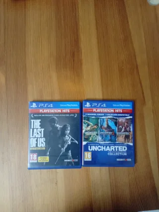Lote 2 Juegos PS4: The Last of Us y Uncharted