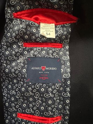 Americana Alvaro Moreno Azul Marino Talla 54