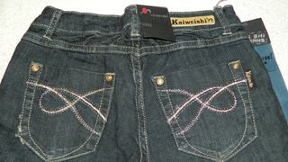 Jeans bambina con ricamo