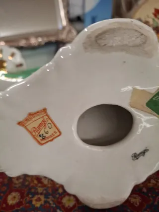 Candelabro Manises 3 velas porcelana