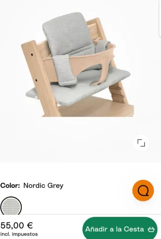Cojín Tripp Trapp Classic Nordic Grey