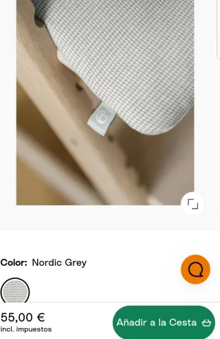 Cojín Tripp Trapp Classic Nordic Grey