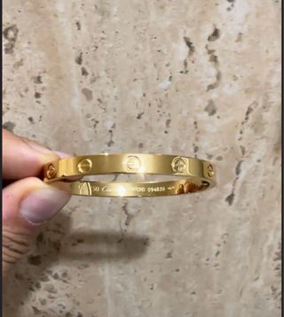 Pulsera Love 15cm color Oro