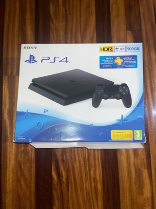 PS4 + Mando original + 5 Juegos + Caja y cables