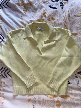 Jersey Zara Amarillo Talla S