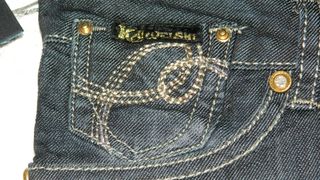 Jeans ragazza con dettagli ricamati baggy Y2K