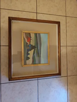 Quadro con cornice rivestito in vetro