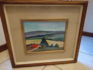 Quadro con cornice rivestito in vetro