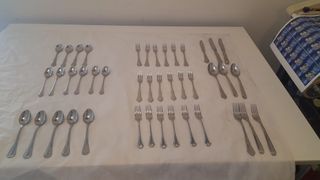 Cubertería Dalia Metal Plateado