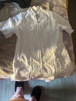 Casaca blanca para practicas o trabajo