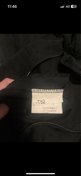 Traje flamenca canastero plumeti de  algodón negro