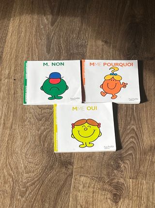 Libros infantiles M. Non, Mme Pourquoi, Mme Oui