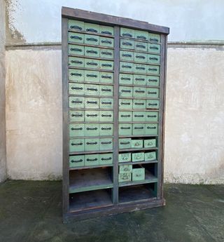 Mueble de Cajones de Taller Industrial Antiguo