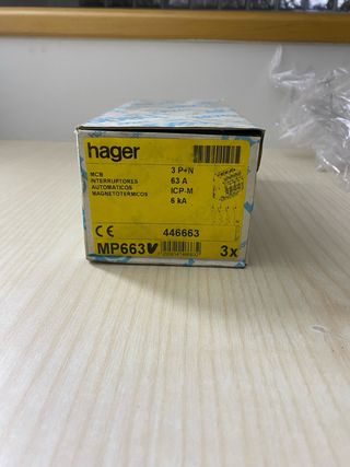Hager ICP-M63A Interruptor Magnetotérmico