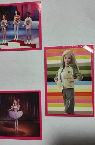 Barbie 7 sticker card vintage anno 2000