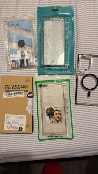 Funda y protector pantalla S24 Ultra