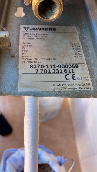 Presostato Junkers WTD11