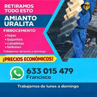 Retirada de uralita y amianto