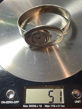 Orologio vintage in argento massiccio