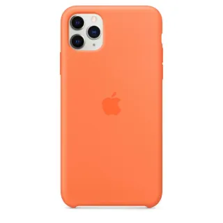 Custodia in silicone arancione per iPhone 11 Pro Max