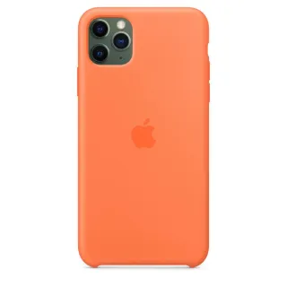 Custodia in silicone arancione per iPhone 11 Pro Max
