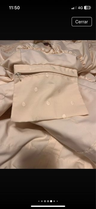 Traje Flamenca Beige Volantes Capa Encajes