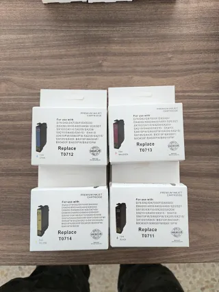 Cartuchos de tinta para impresora Epson