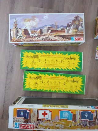 Set di scatole per figure di soldatini Comansi, Jecsan e Reamsa