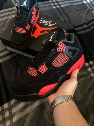 Jordan 4 Black Canvas Tam 42