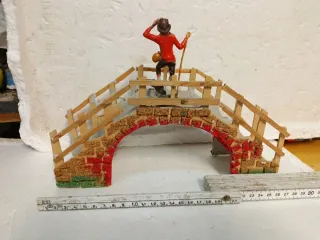 Pastore presepe con ponte