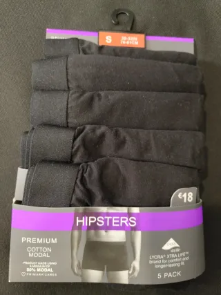 Pack 5 Calzoncillos Primark Hipsters Talla S