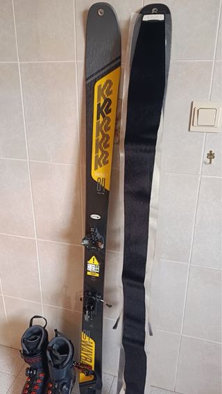 Esquís K2 Wayback 84 mm de patin 153cm de largo,