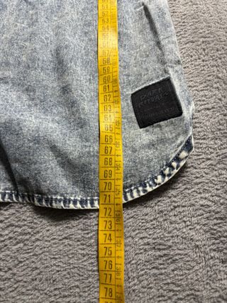 Camicia Denim Quiksilver XL Slim Fit Blu Lavato