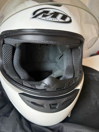 Casco Moto Infantil Blanco