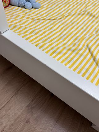 Cama infantil extensible IKEA Busunge y colchón