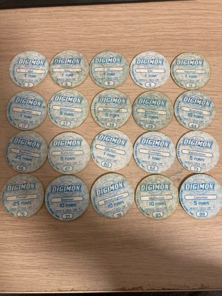 Tazos Digimon 1ª Generación