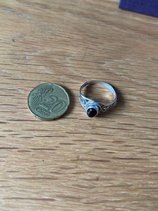 Anillo Plata con Ónix Negro