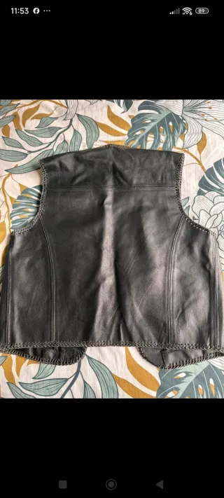 Chaleco motard cuero EASYRIDER Talla XL