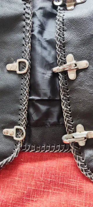 Chaleco motard cuero EASYBIKER Talla XL