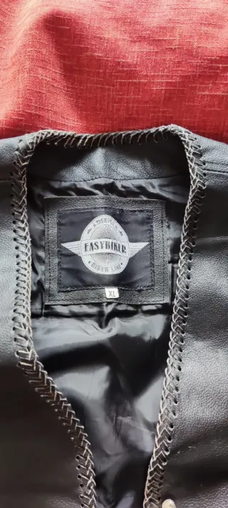 Chaleco motard cuero EASYBIKER Talla XL